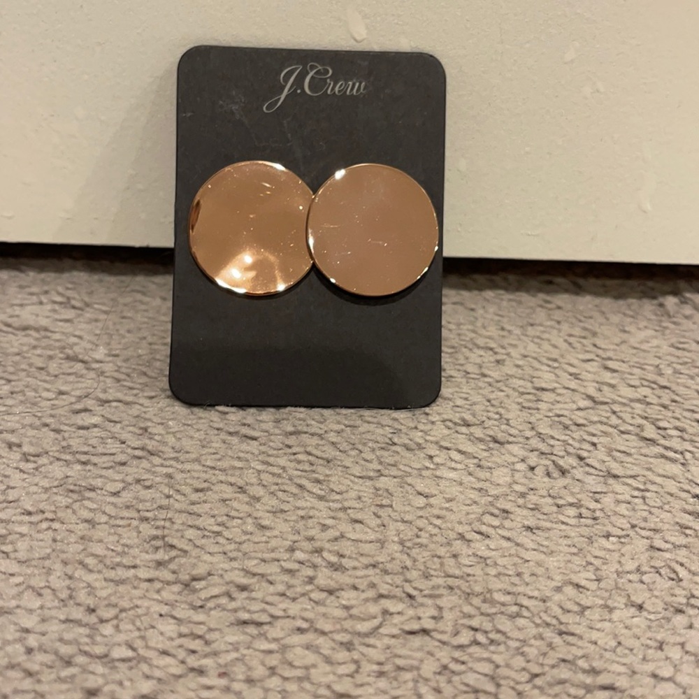 JCrew Copper Disc Earring